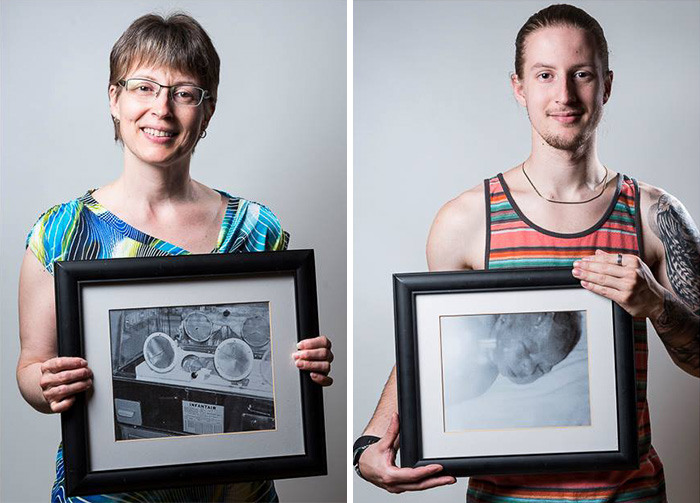 6 Julie, born at 7 months of pregnancy, and her son Kevin, born at 34 weeks