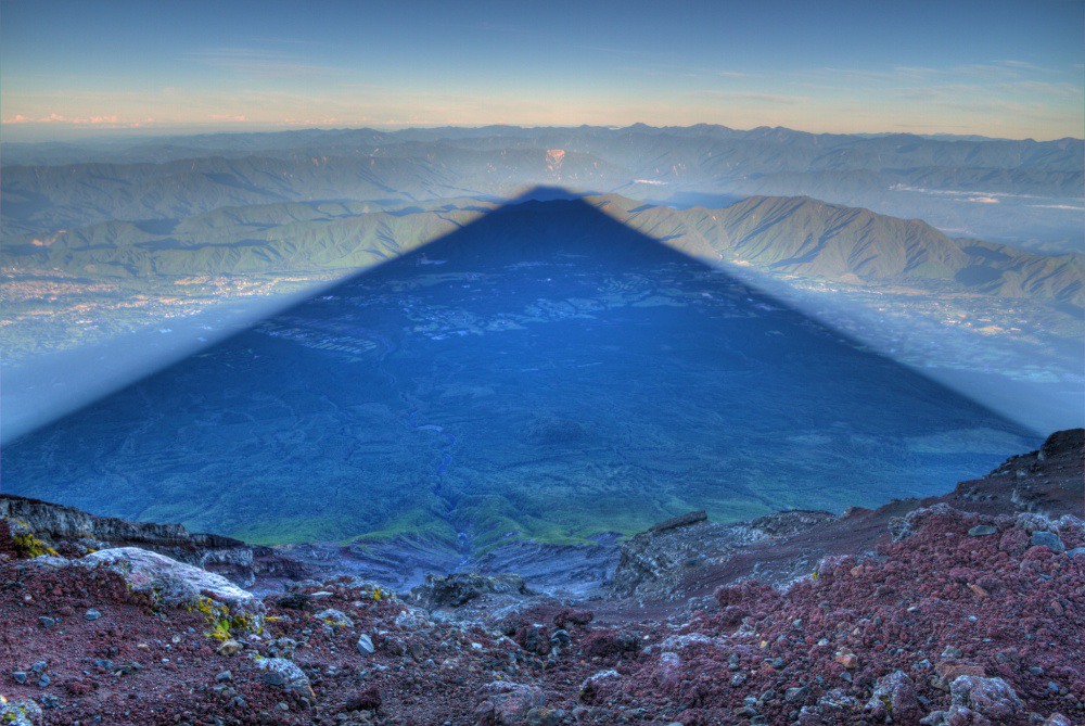 10 The shadow of Mount Fuji 24 km, Japan. Photo by Kris Boorman.