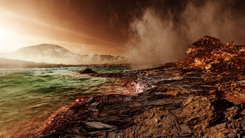 20 Planet Mars Art by Veenenbos: Spirit Rover site

Gusev Crater Homeplate
Noachian period. Another concept with more water and fumerols. Image Credit: Data: NASA/ Art: Kees Veenenbos, www.space4case.com