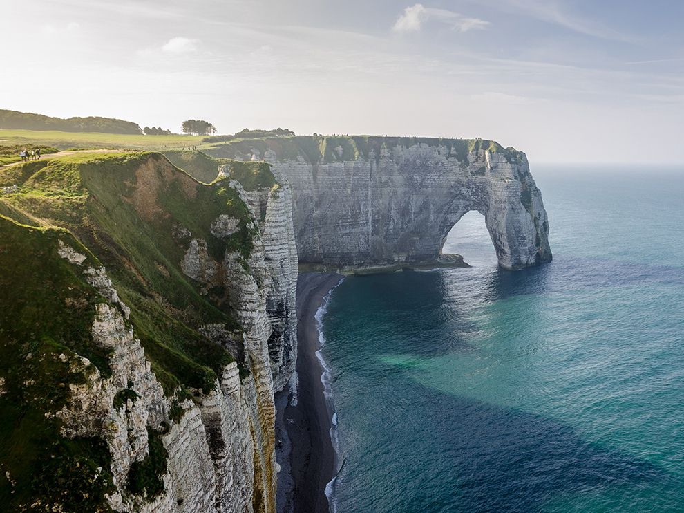 23 'Picturesque and Curious'. Photograph by Louis Schneider.
Out for an anniversary stroll with his girlfriend, Louis Schneider had to step "a bit over the edge" to capture this shot of the Manneporte, a rock formation in Étretat, France.