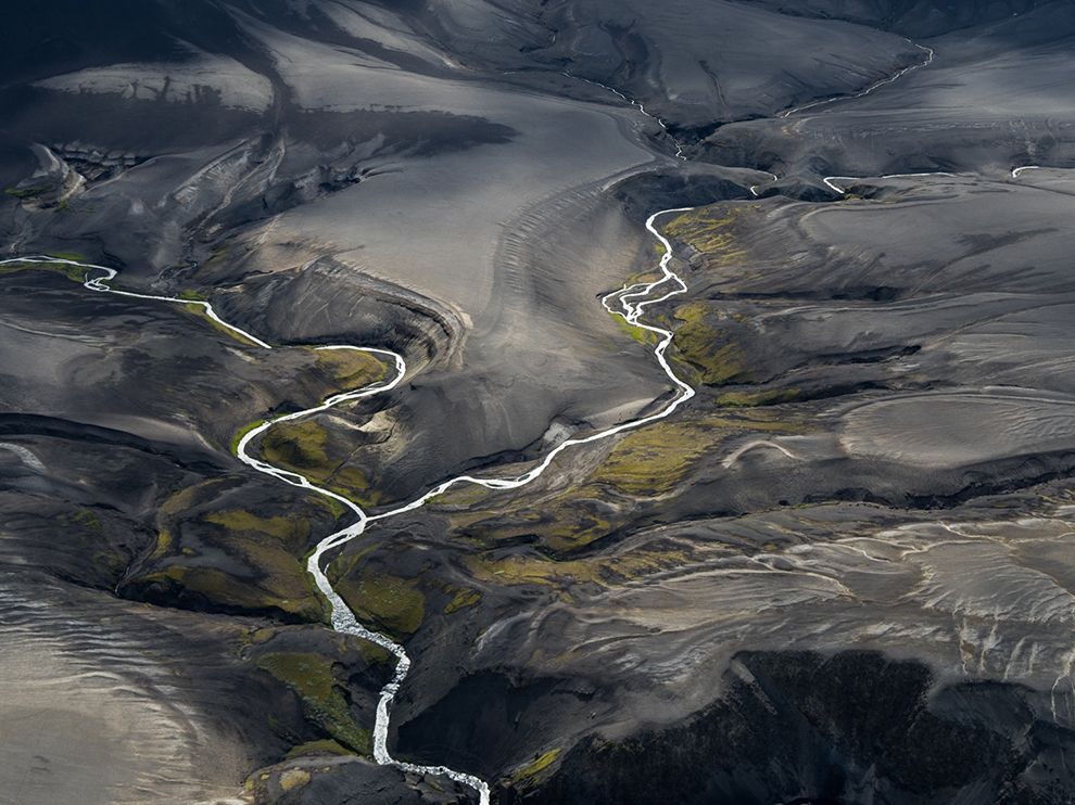 26 Here Today. Photograph by Stas Bartnikas.
Photographing from a Cessna, Stas Bartnikas captures a seasonal view of southern Iceland.