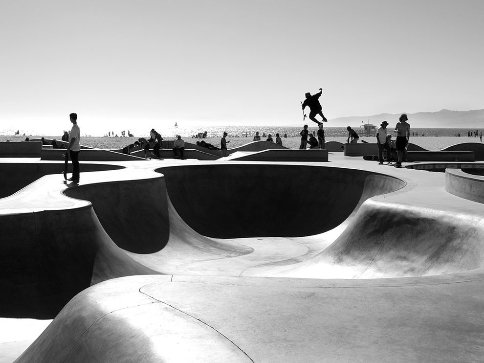 22 Boys of Dogtown. Photograph by Patricia Kerkhofs. Venice Beach is one of the most legendary skateboard spots there is—not just in Southern California, but around the world. The acclaimed film Lords of Dogtown was based on the famed Z-Boys skate team in the 1970s. This image of skaters taking advantage of the waterfront skate park, captured by Your Shot member Patricia Kerkhofs, has a special significance: It was taken on the day Jay Adams, one of the subjects of the film and a member of the Z-Boys, passed away.