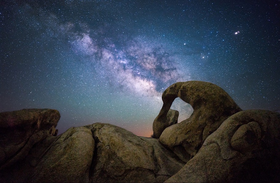 12 Future Award (Youth) winner: Kyle Wolfe: Mobius Arch and Milky Way. "Alabama hills, which provides some of the most surreal and alien like terrains, is home to the iconic Mobius Arch. I set out to capture this famous geological structure in the way I saw most fit: under the stars. The structure has an otherworldly quality. When combined with the Milky Way, it provides an image that feels straight out of a science fiction film."