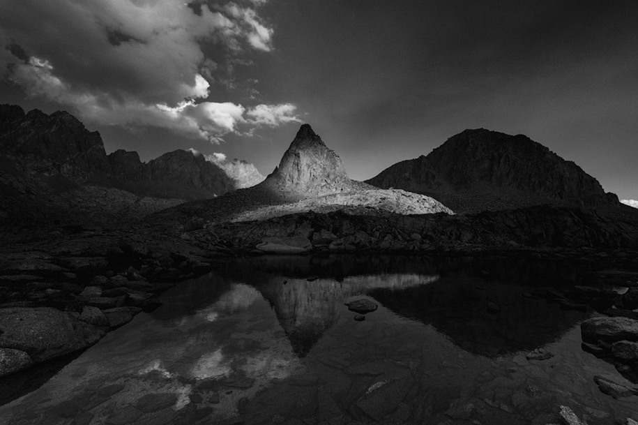 21 Winner, Black & White category (Youth): John Morris – Sunset Light Show, California. "It was the end of the day on our backpacking trip and I hiked around our campsite finding spots to photograph when I came across this amazing area. I was surprised by the cloud coverage, in the distance, which resulted in some amazing light. The contrasted light made for some amazing black and white opportunities."