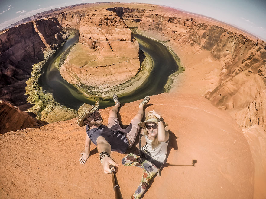 9 Made selfies in the most beautiful places…
