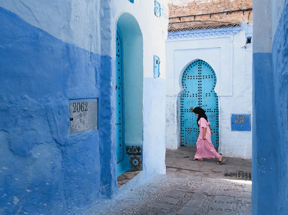 15 Out of the Blue. “The winding streets of Chefchaouen, Morocco, are coated in wonderful blue tones,” writes Your Shot community member Matt Dutile. Photograph by Matt Dutile.