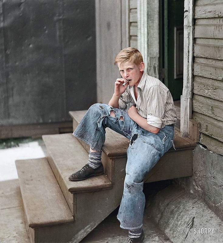 3 The young man in the slums of Baltimore, July 1938. Photograph by photojacker.