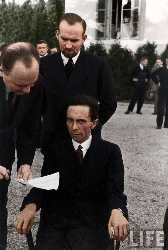 10 Joseph Goebbels sternly looking at the photographer Alfred Eisenstadt, having learned that he was a Jew, 1933. Photograph by photojacker.
