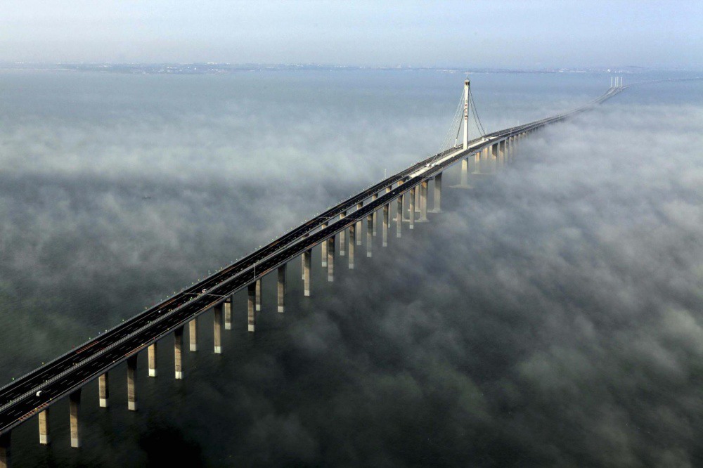 1 Bridge of Hangzhou Bay, China. Photograph by ytimg