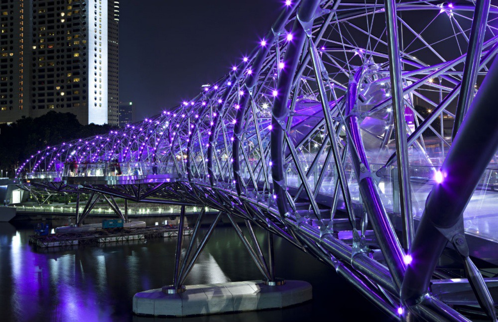 3 Helix Bridge, Singapore. Photograph by windof