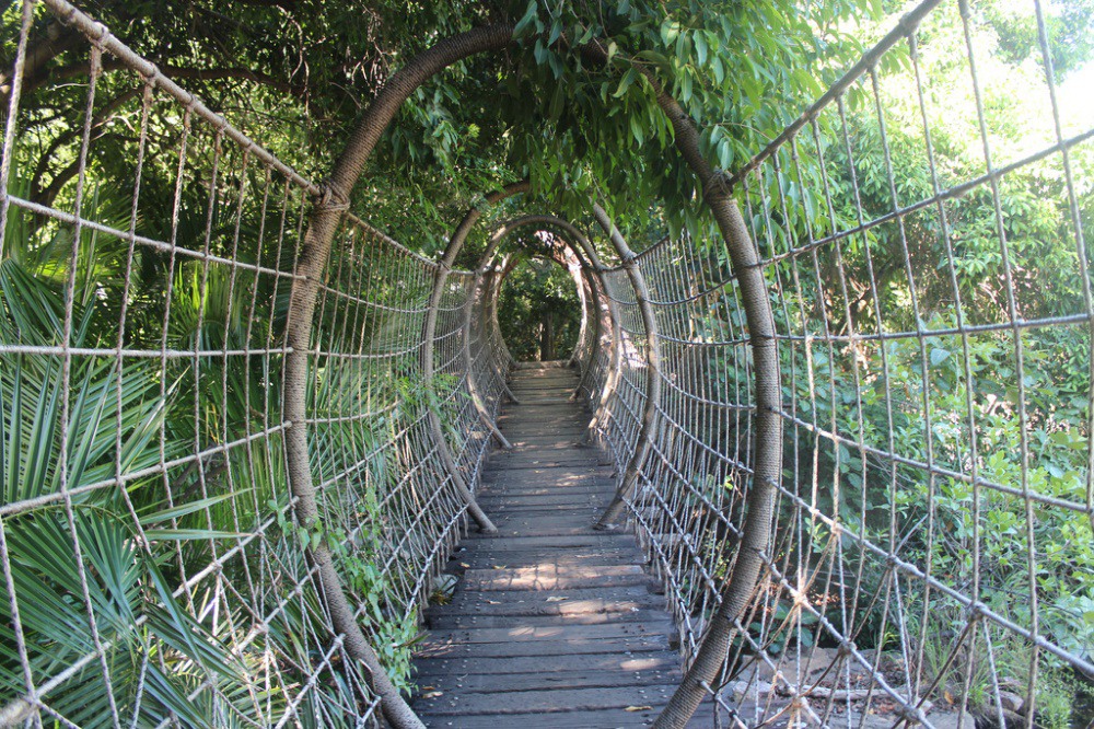 16 The Spider Bridge - Sun City, South Africa. Photograph by flickr